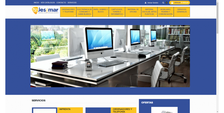 Diseño Tienda Online Material de oficina