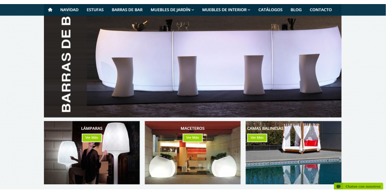 Diseño Tienda Online Muebles de Jadín