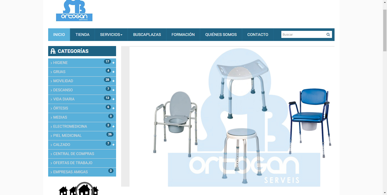 Diseño Tienda Online Ortopedia