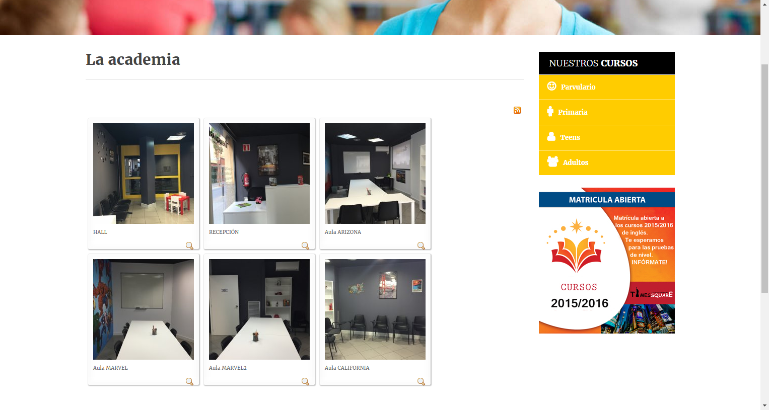 Diseño Página Web Escuela Idiomas