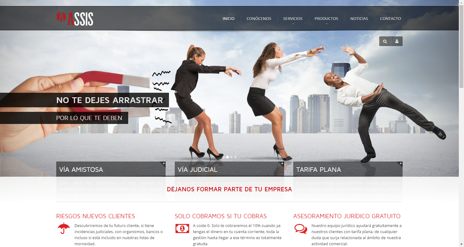 Diseño Web Empresa Cobro a Morosos
