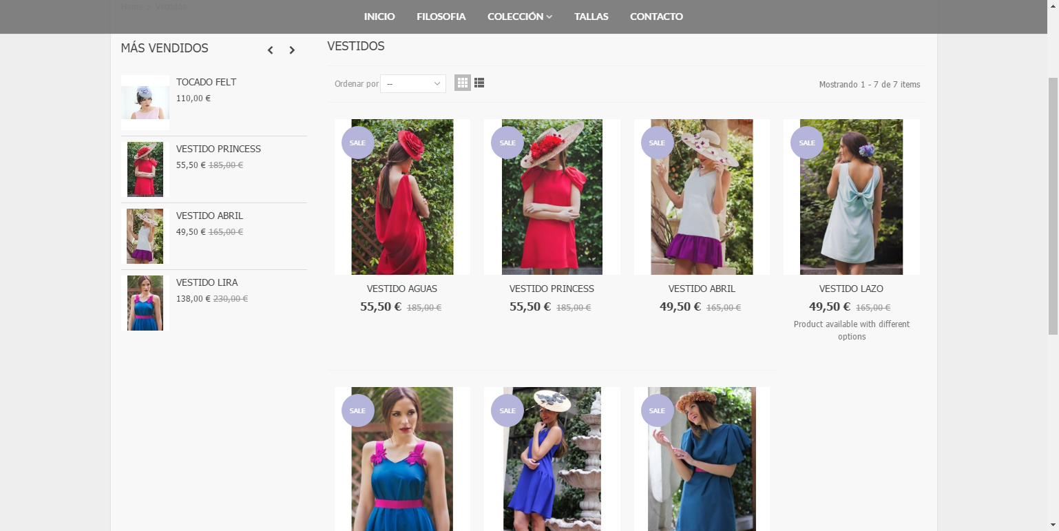 Diseño Tienda Online Moda