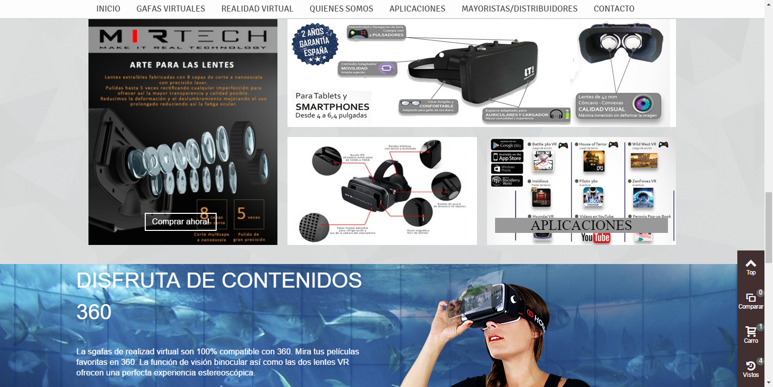 Creación de Tienda online realidad virtual
