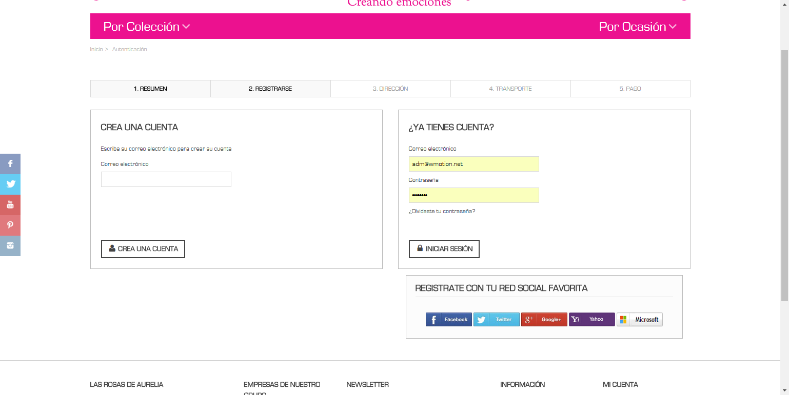 Diseño Tienda Virtual Venta de Flores