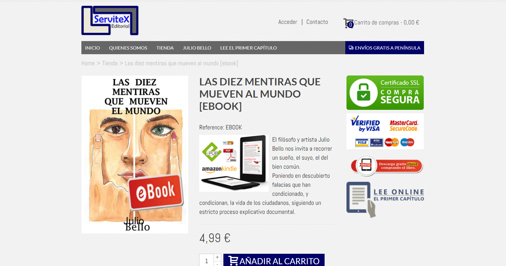 Diseño Tienda Online Libros