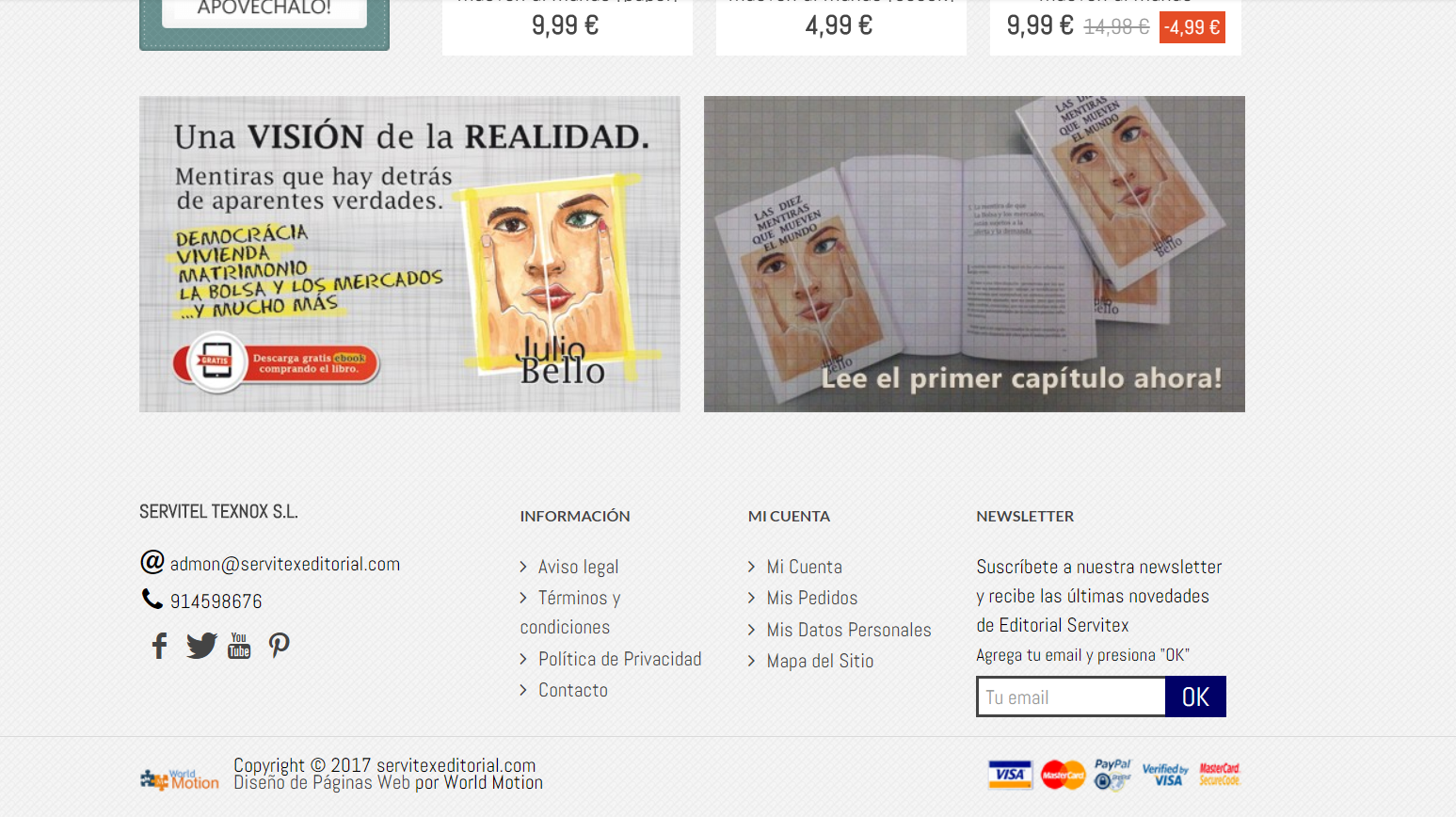 Diseño Tienda Online Libros