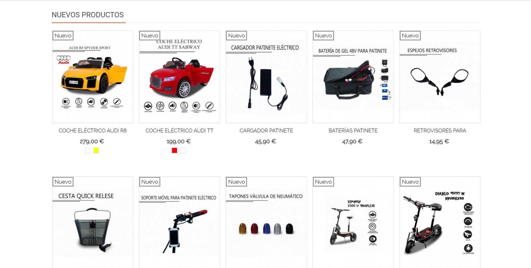 Diseño Tienda Online Juguetes