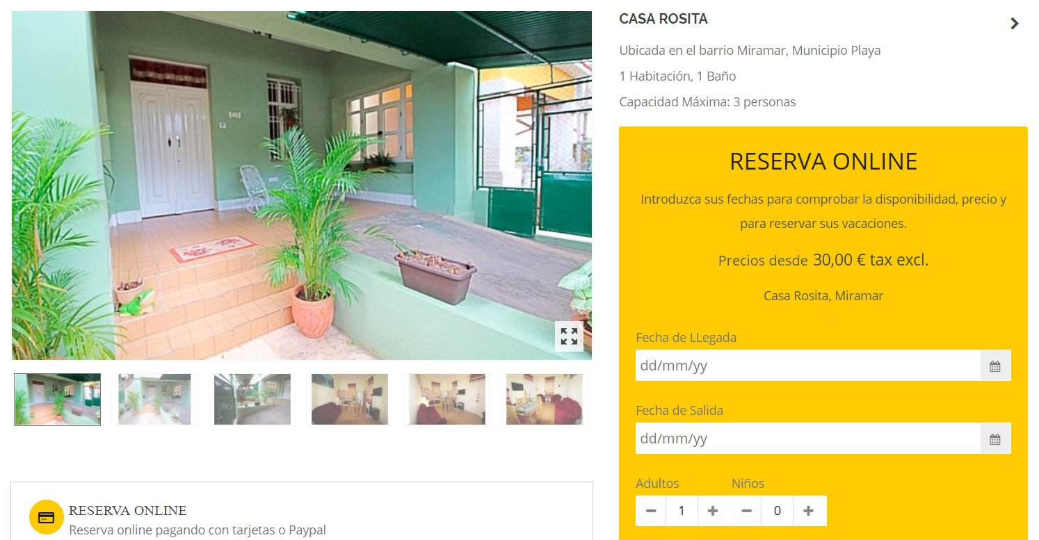 Diseño Web Reserva de Alojamientos Turísticos