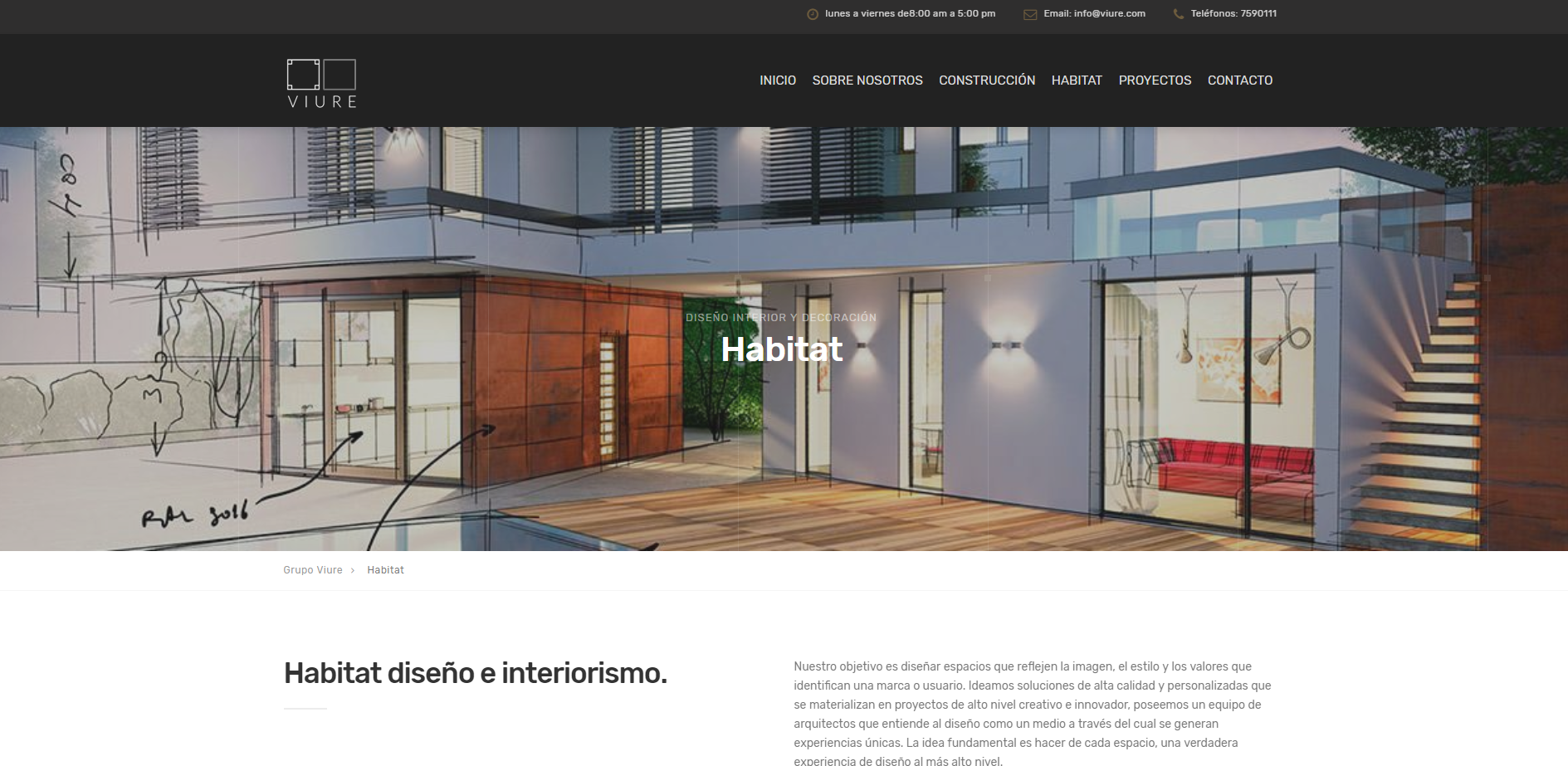 Diseño Web Arquitectura e Interiorismo