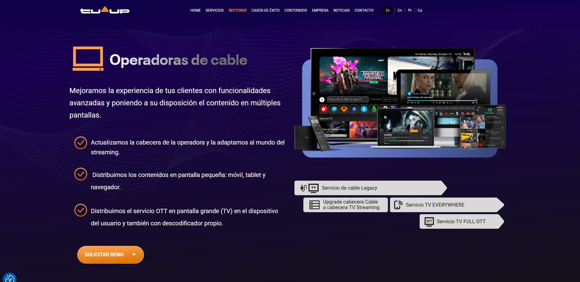 Creación de Sitio web TV en streaming
