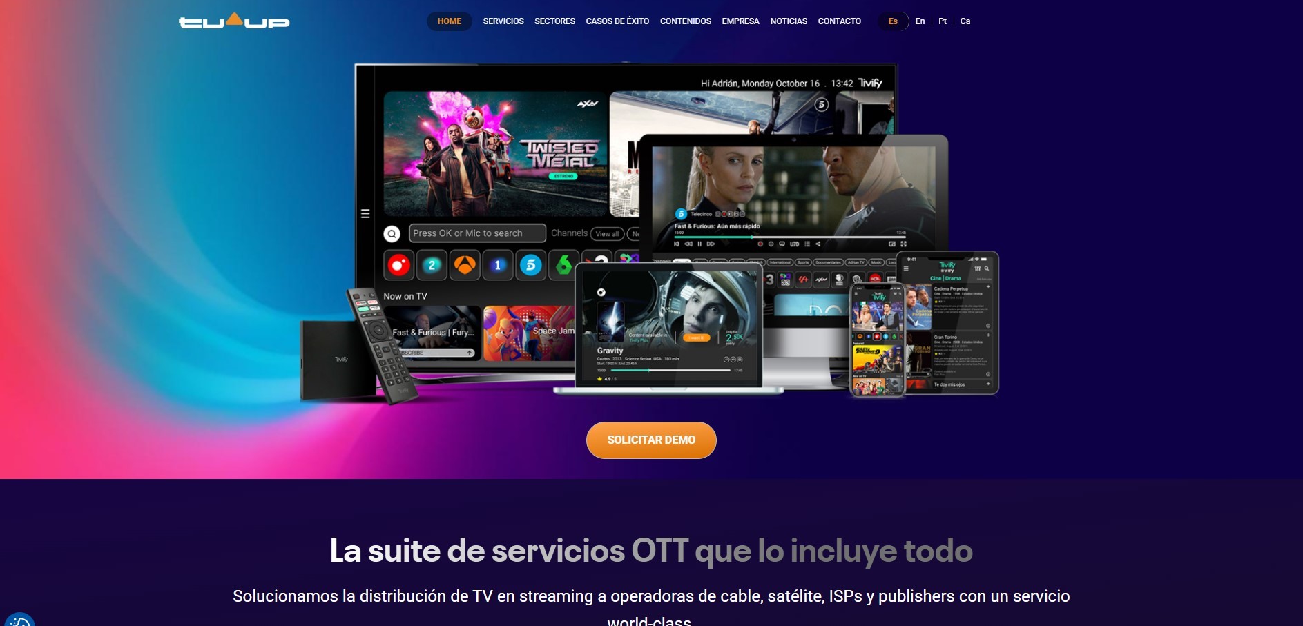 Creación de Sitio web TV en streaming