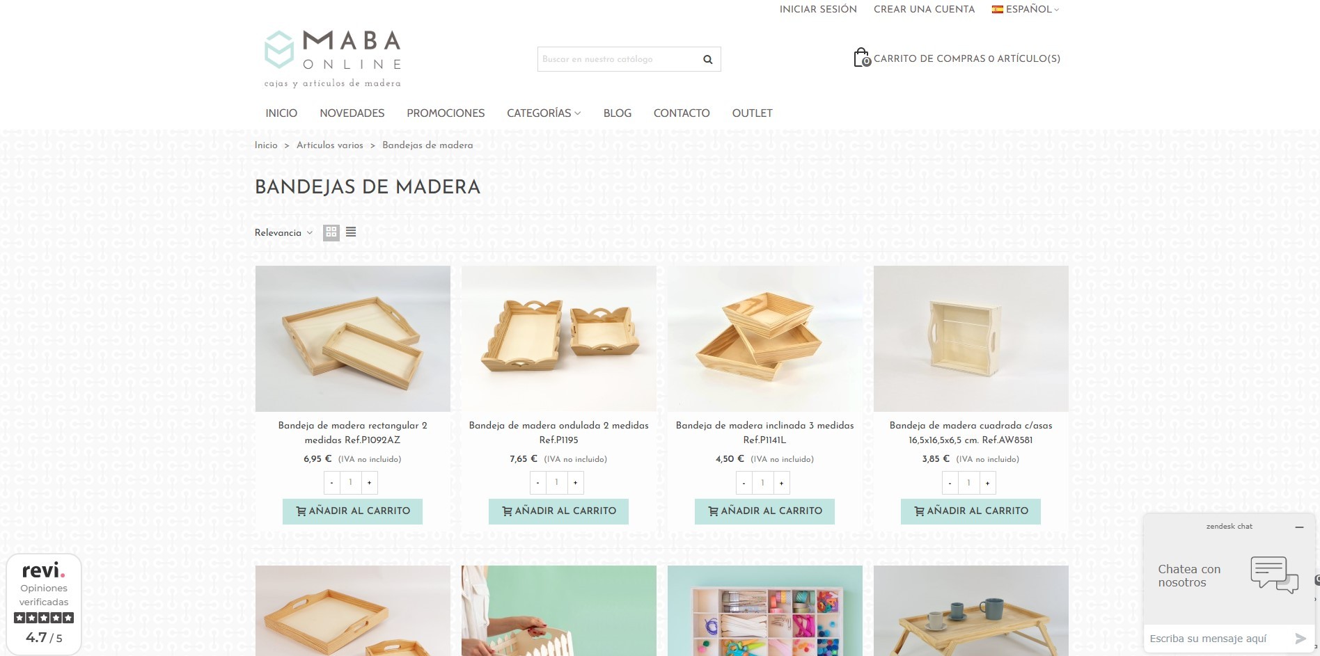 Montar Tienda Online Artículos en Madera