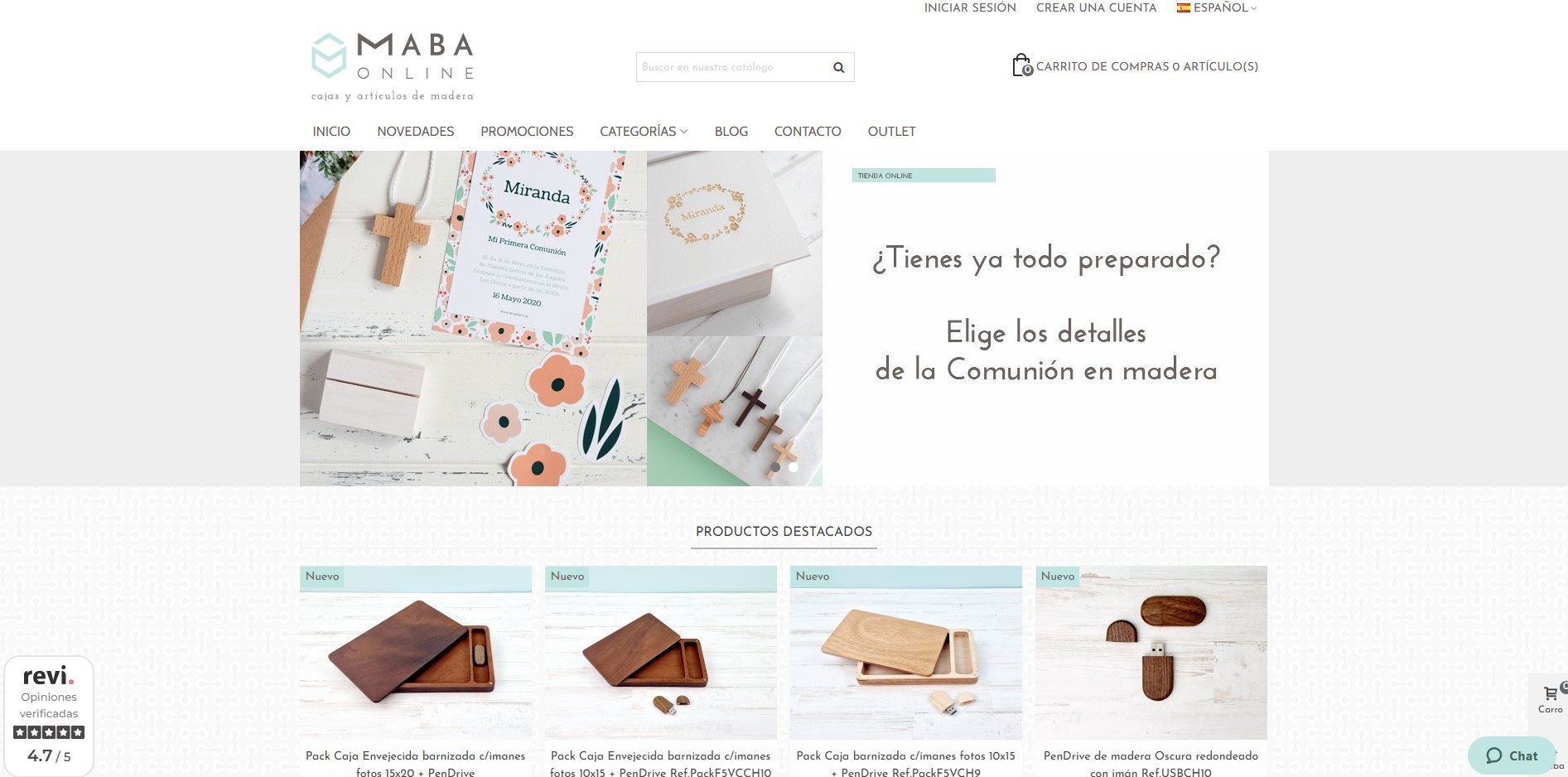Montar Tienda Online Artículos en Madera