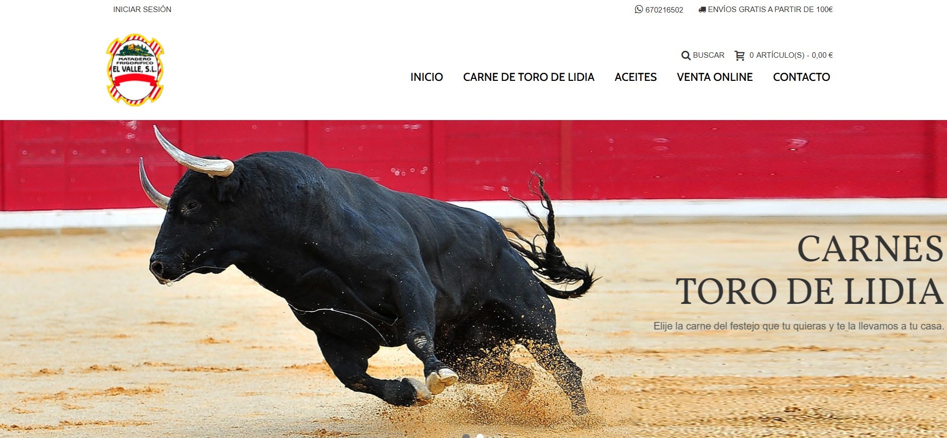 Diseño  Web Tienda Online Carnicería
