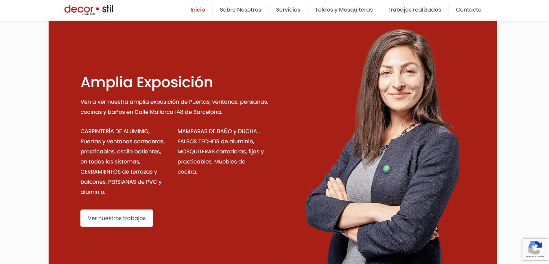 Diseño web Ventanas y Persianas Barcelona
