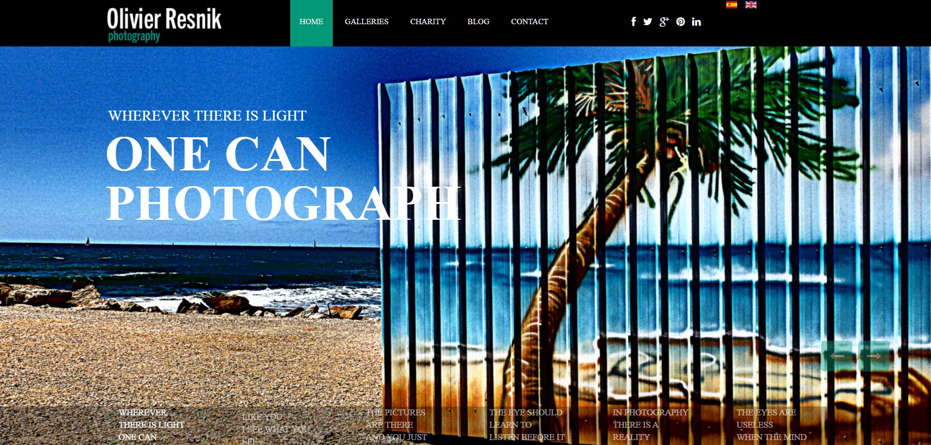 Diseño Página web Agencia Fotografía