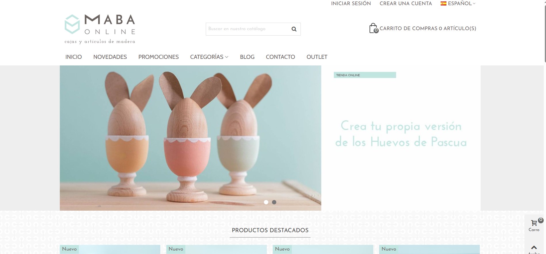Montar Tienda Online Artículos en Madera