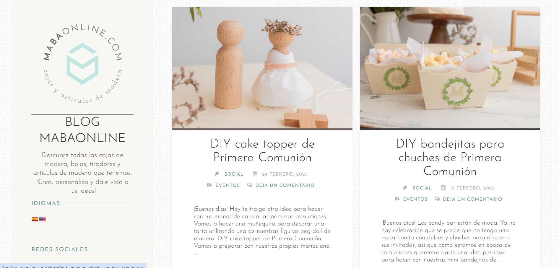 Montar Tienda Online Artículos en Madera