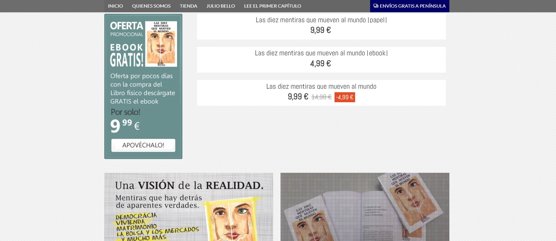 Diseño Tienda Online Libros