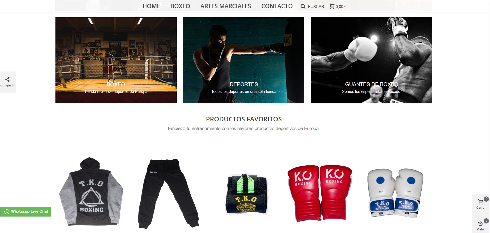 Diseño Tienda Online Deportes