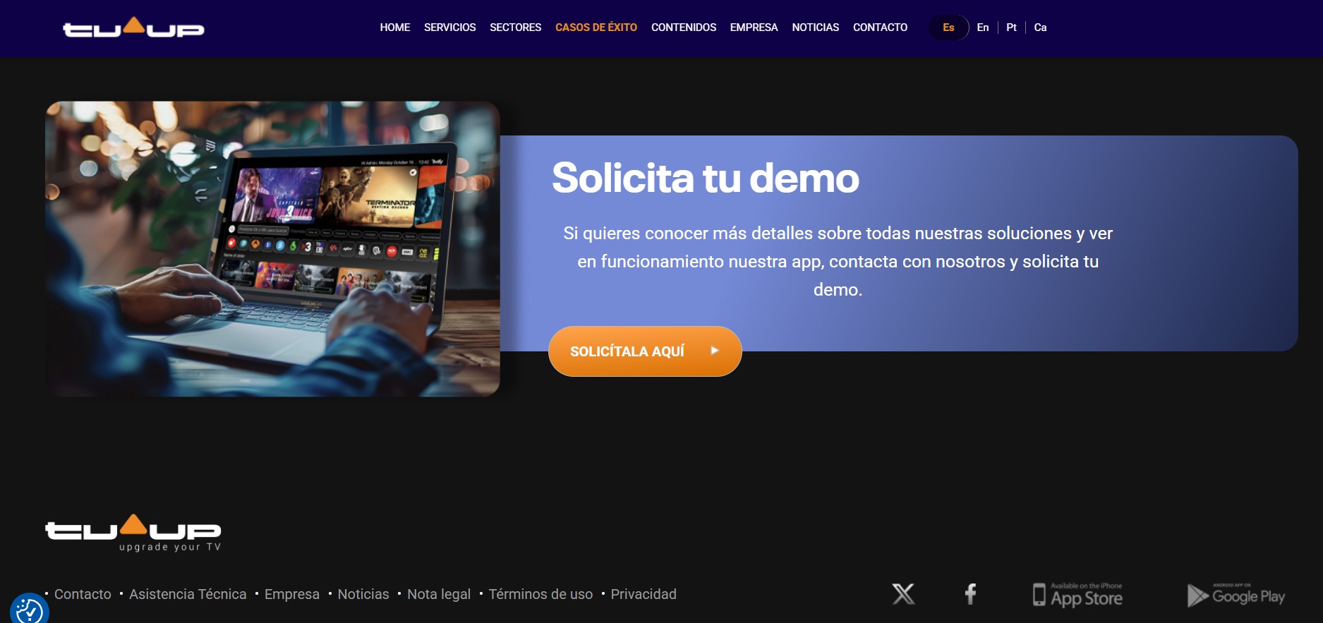 Creación de Sitio web TV en streaming
