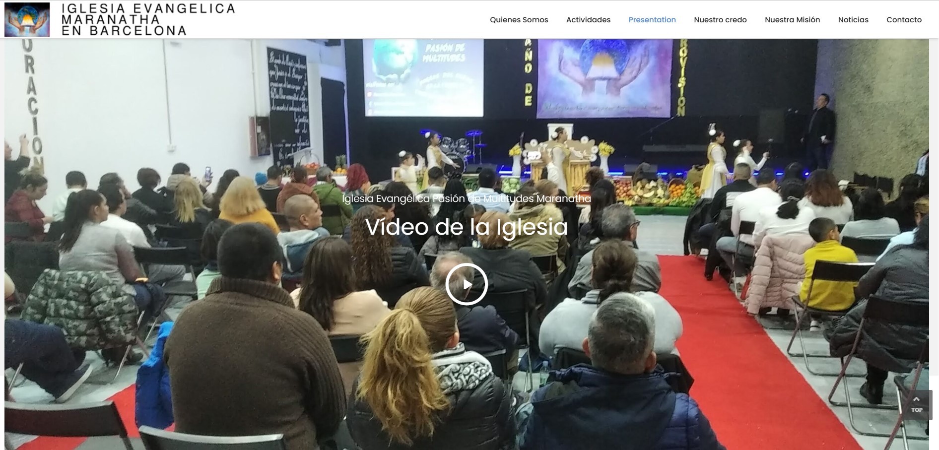 Creación de Página Web para Iglesia Evangélica