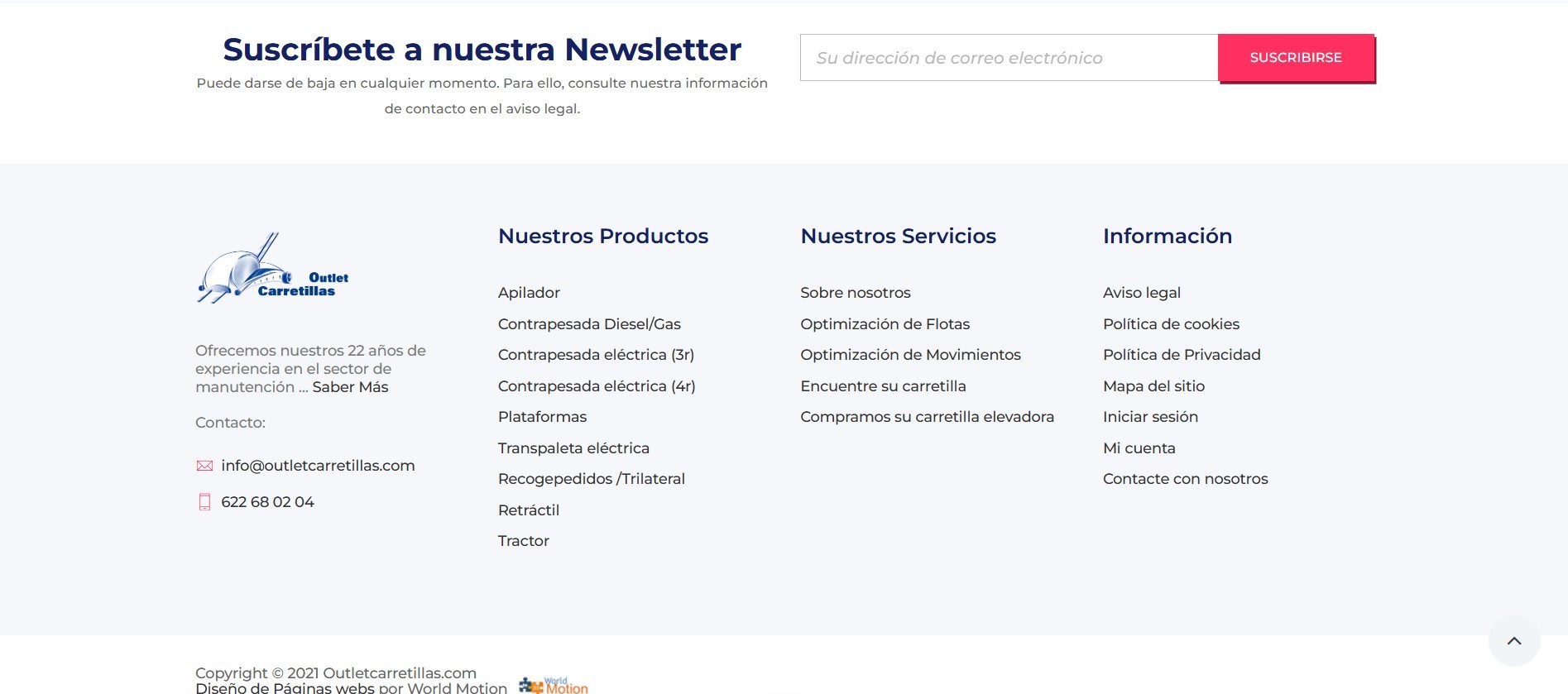 Diseño Web para Maquinaria Industrial