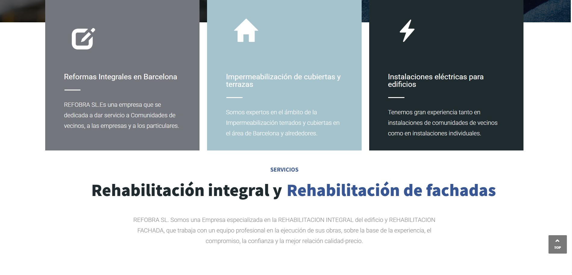 Crear Página Web para Empresa de Reformas en Barcelona