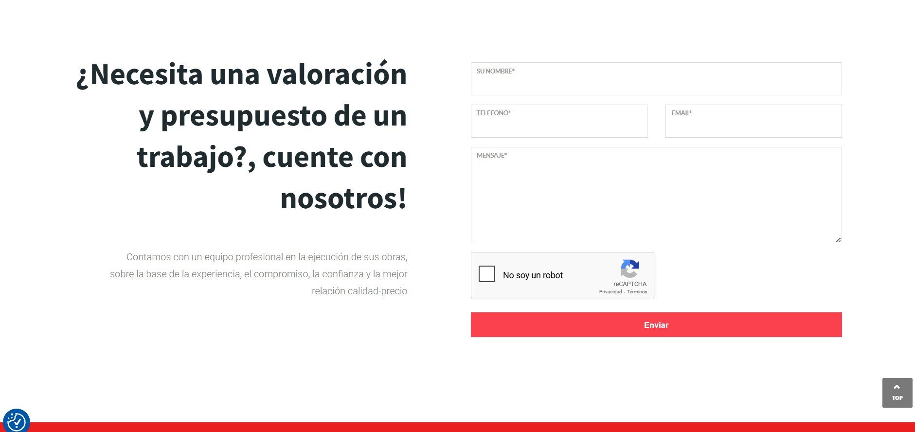 Hacer Página Web de Reformas y Trabajos Verticales