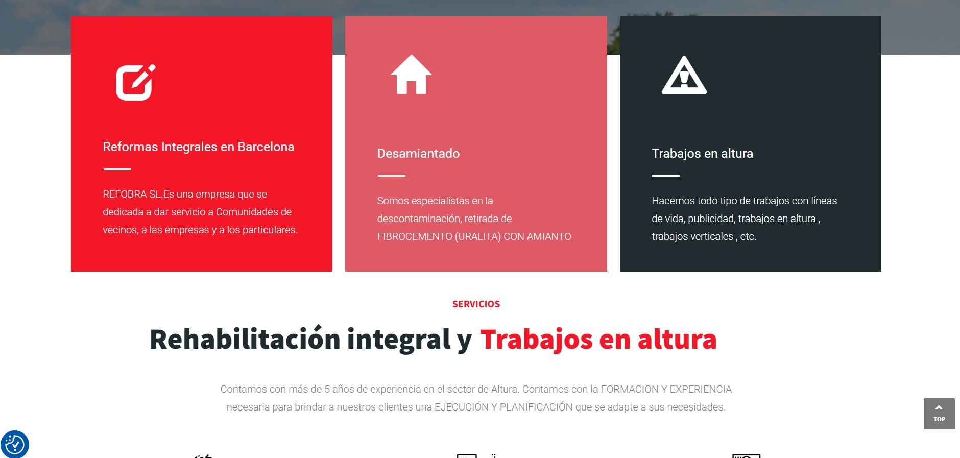 Hacer Página Web de Reformas y Trabajos Verticales