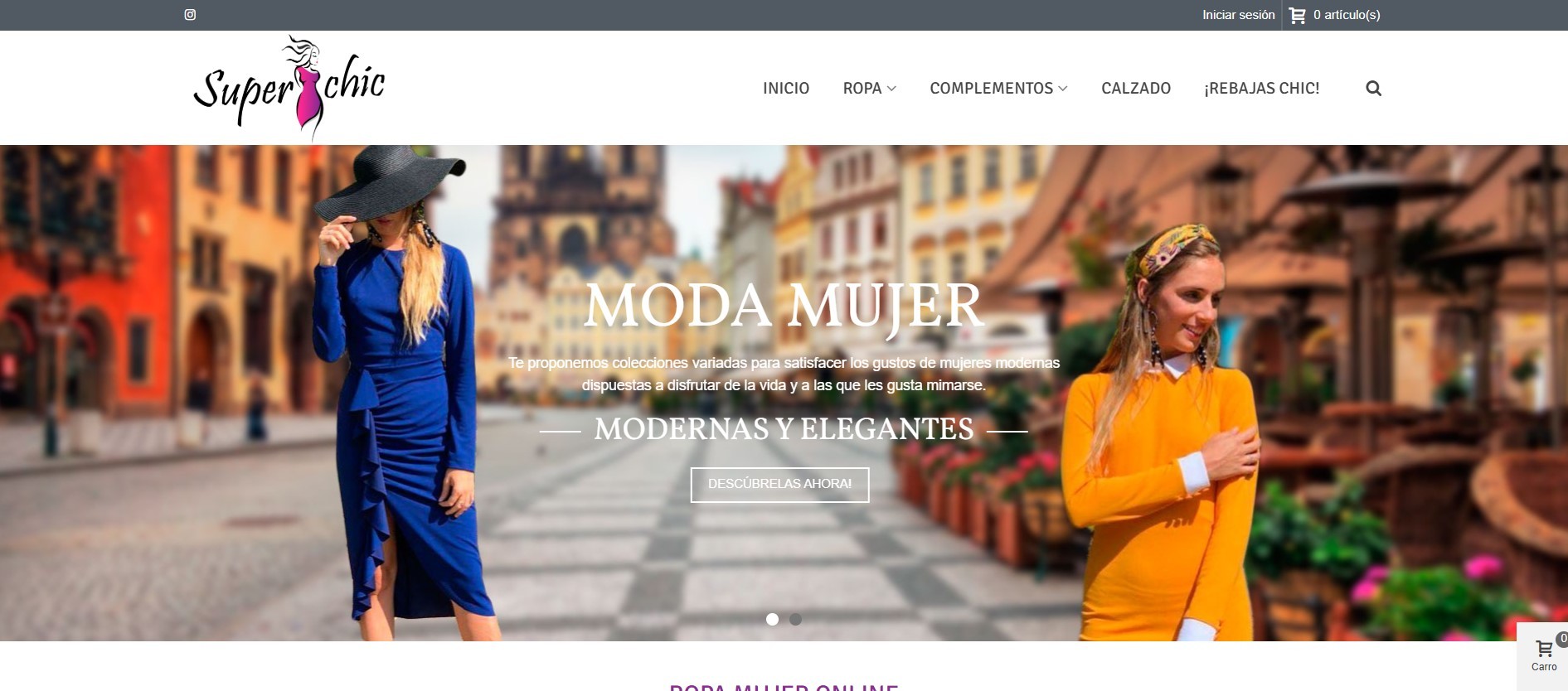 Crear Tienda Online Moda Mujer