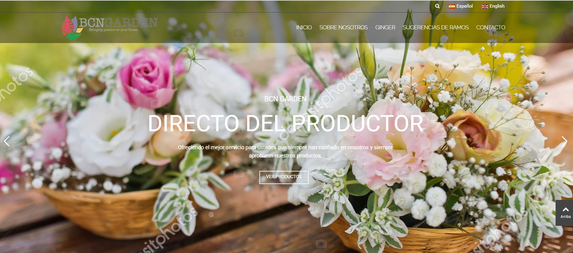 Diseño tienda online floristería