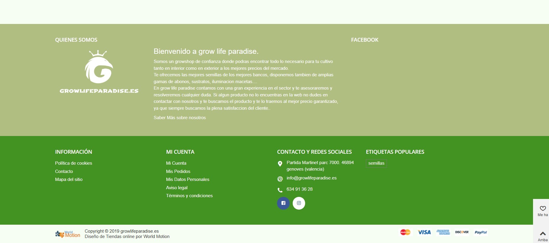 Crear Tienda Online Growshop