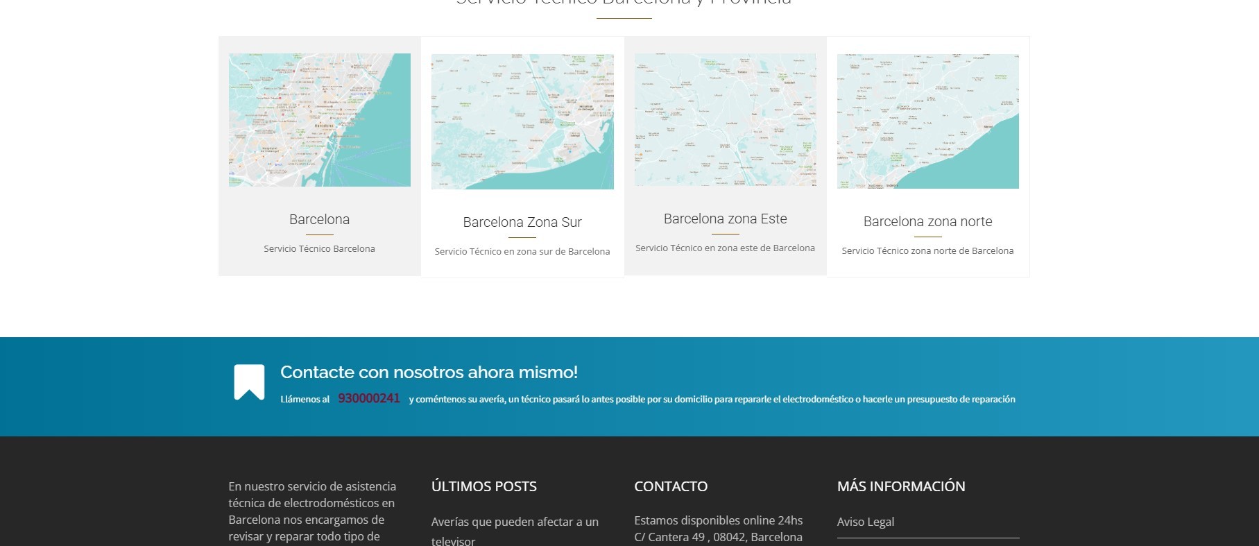 Diseño página web servicio técnico