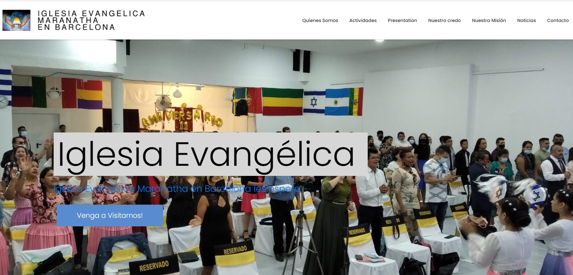 Creación de Página Web para Iglesia Evangélica