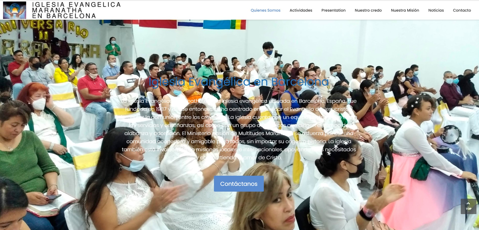 Creación de Página Web para Iglesia Evangélica