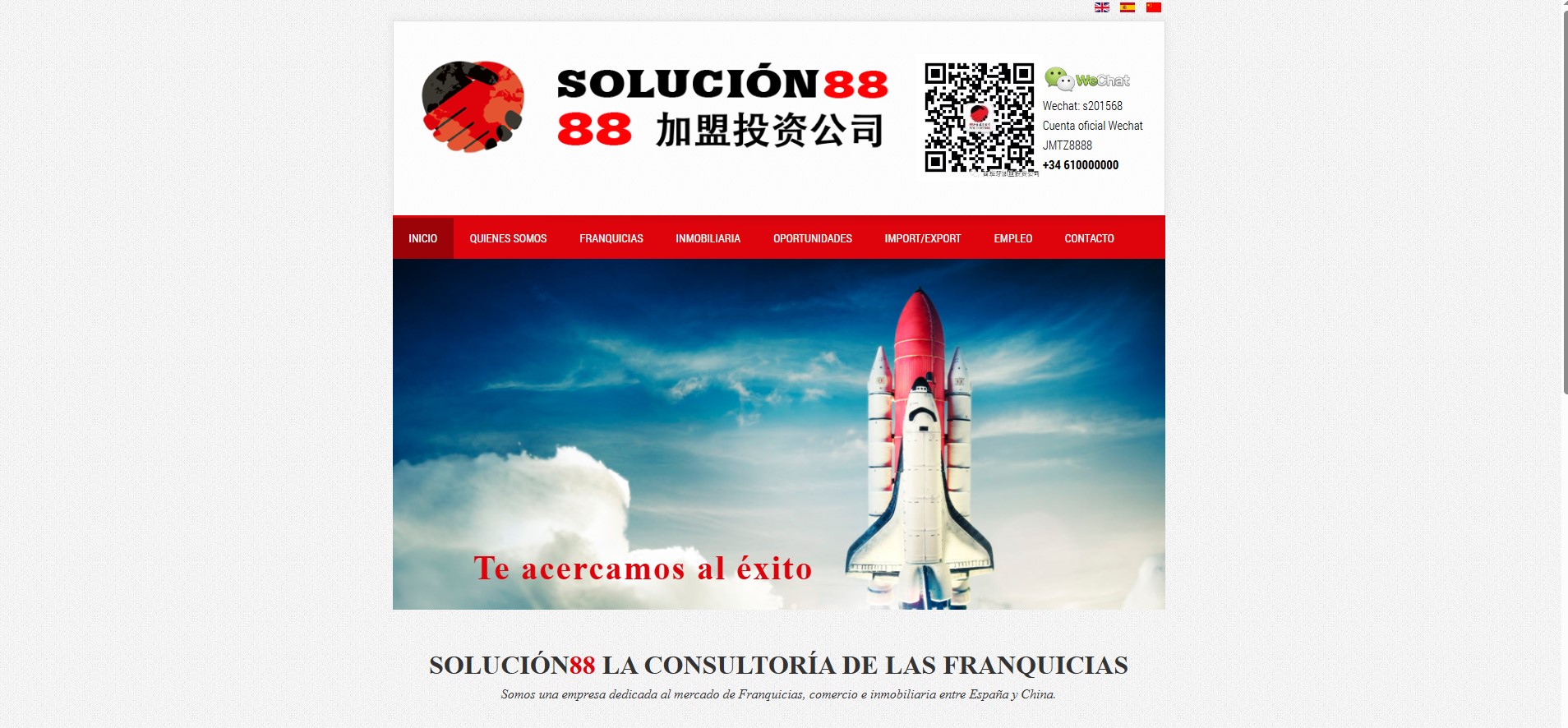 Diseño Web para Consultoría de Franquicias e Inmobiliaria