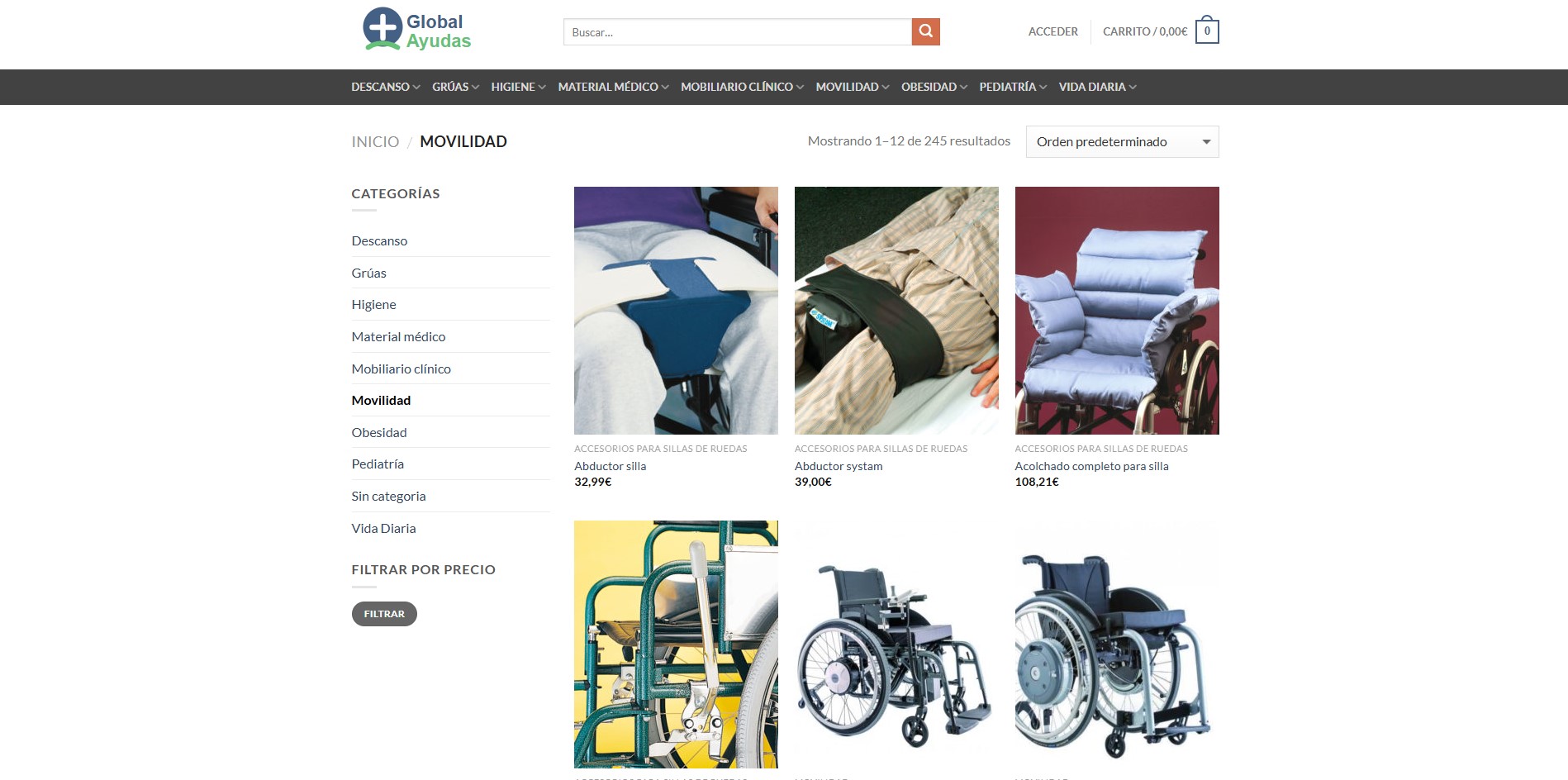 Diseño web para ortopedias y tiendas de material médico que funciona